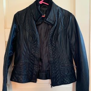Black motorcycle style jacket